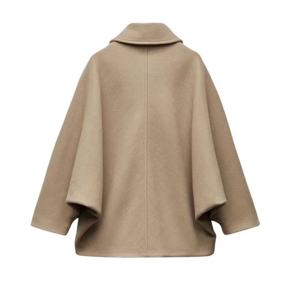 Zara Manteco oversized crop wool coat - Picture 9 of 11